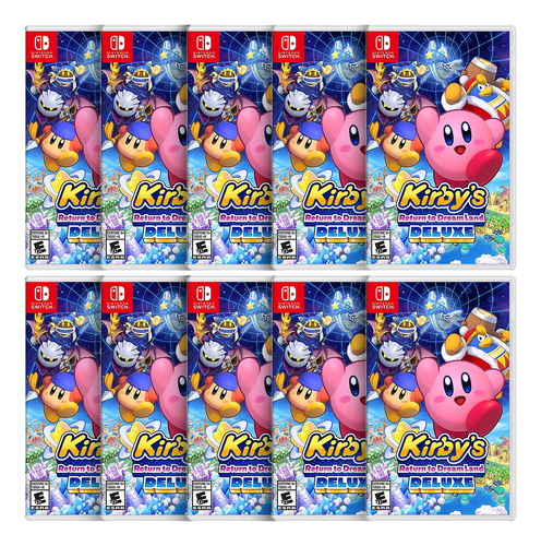 Combo Com 10 Kirby Return To Dream Land Deluxe Switch Fisico