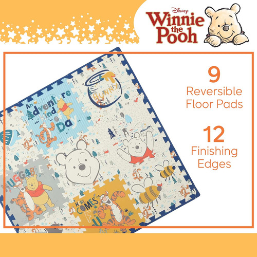 Alfombra De Espuma Eva Winnie The Pooh De Disney, Winter Pra