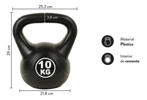 Kettlebell pesa rusa 10 kg de competencia HG steel