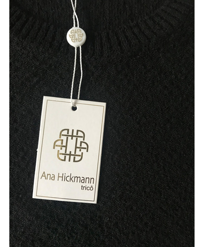 Blusa Básica Em Bouclé Ana Hickmann Tricô 587 Feminina