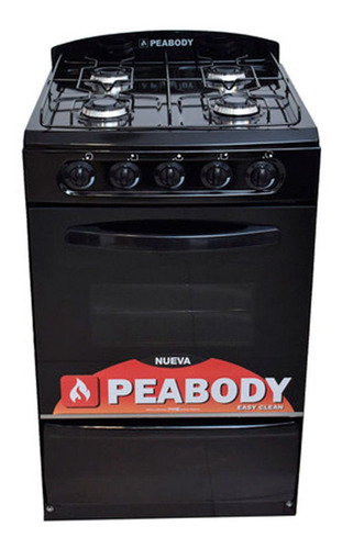 Cocina Peabody Multigas 53 Cm Negro