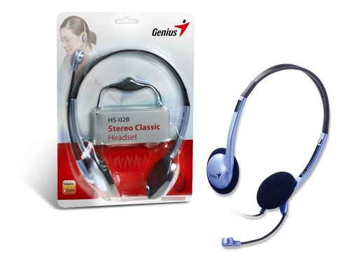 Auricular Headset Vincha Genius Hs-02b Con Microfono Skype