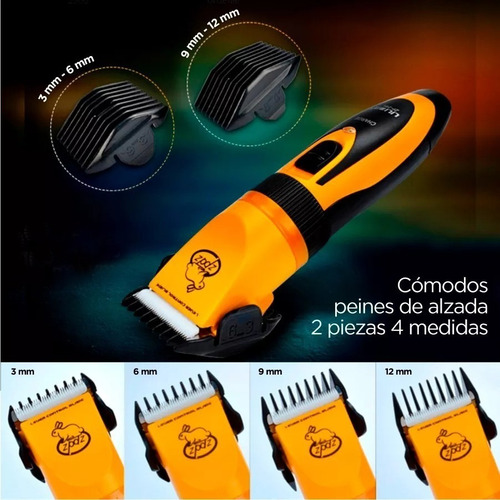 Imagen 9 de 10 de Cortadora Canina Perros Y Gatos Peladora Potente Cable + Kit