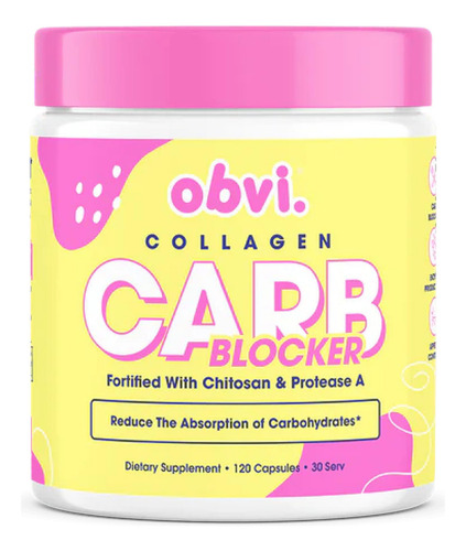 Obvi Bloqueador De Carbohidratos 120 Cápsulas Control Peso
