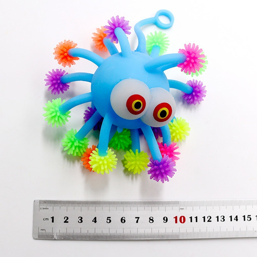 Imagen 3 de 4 de Squishy Yoyo Loco Con Luz Sensorial Antiestres Multicolor