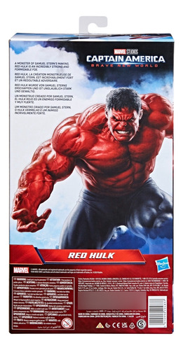 Marvel Figura De Acción Titan Hero Series Red Hulk +4 Años