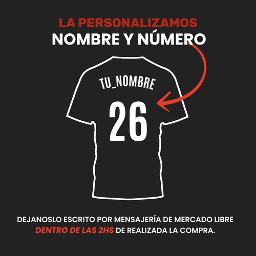Camiseta Argentina Mundial (personalizable)