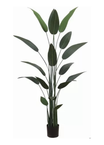 Planta Artificial Ave De Paraíso Con Maceta Decoracion 110cm