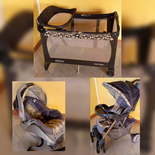 Corral , Coche Y Porta Bebe Graco 