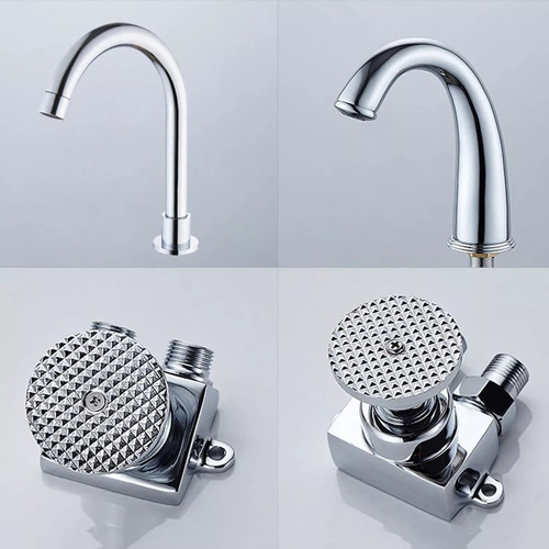 Xyl Grifo De Agua Con Pedal, Válvula De Lavabo, Grifo