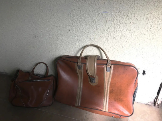 Antigua Valija De Cuero | MercadoLibre 📦