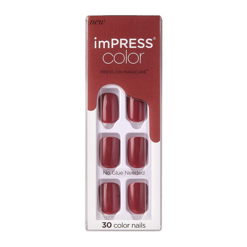 Imagen 1 de 4 de Uñas Postizas Impress Color Espress Y Ourself Kiss