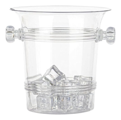 Cubo De Hielo De Plástico Transparente, Reutilizable