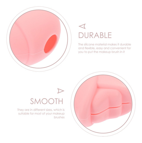 Fundas Protectoras De Silicona Para Brochas De Maquillaje A
