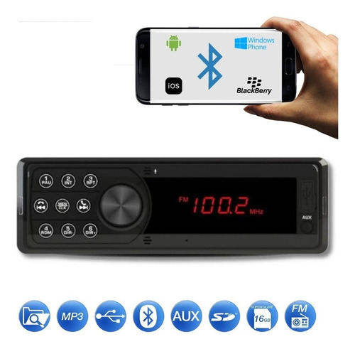 Toca Radio Booster Bluetooth Usb Sd 800w Ñ Pioner