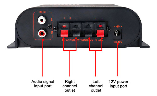 Amplificador Doméstico De 12 V Para Coche, Reproductor Multi