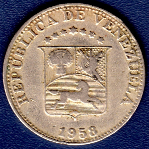 Moneda De 5 Céntimos 1958 Puya