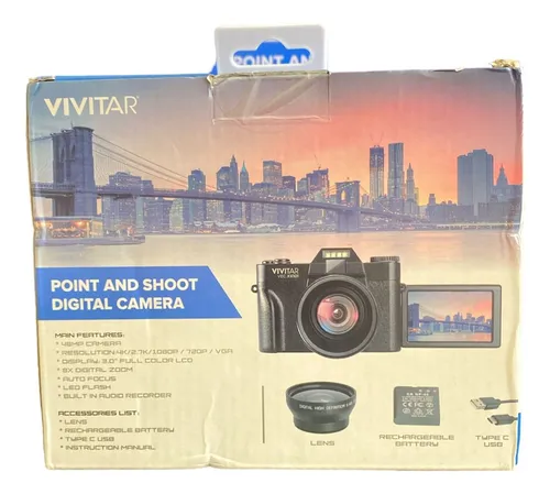Cámara Digital Vivitar 4k Ultrahd 48mp Vec Xx101