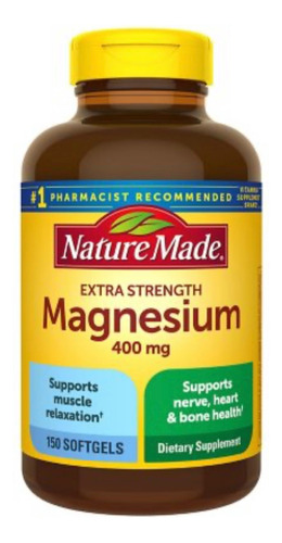 Magnesio Extra Fuerte Nature Made 4 - Unidad a $705