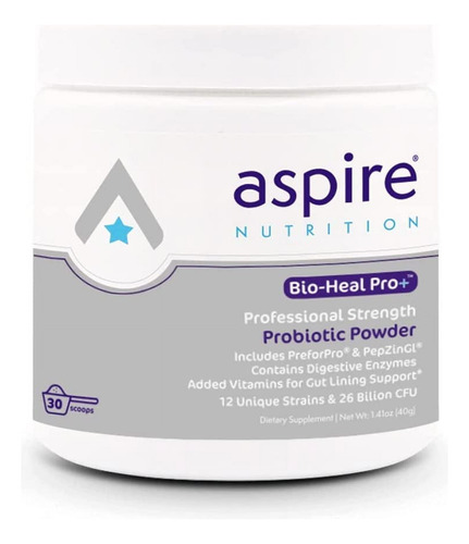 Bio-heal Pro+ Probiotic 40 Gr En Polvo Aspire Nutrition