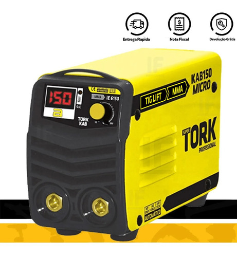 Maquina Solda Inversora 150a 220v Super Tork Kab150