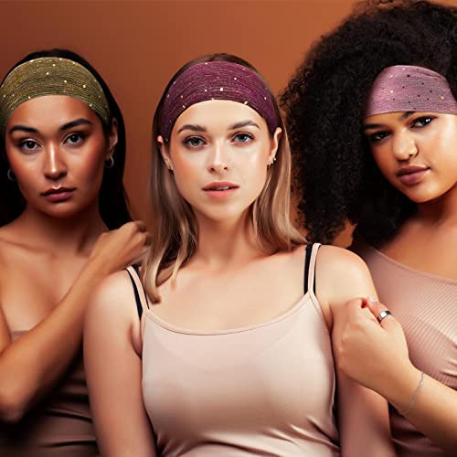 6 Diademas Bling Para Mujer, Diademas Bling Boho, Con Lentej