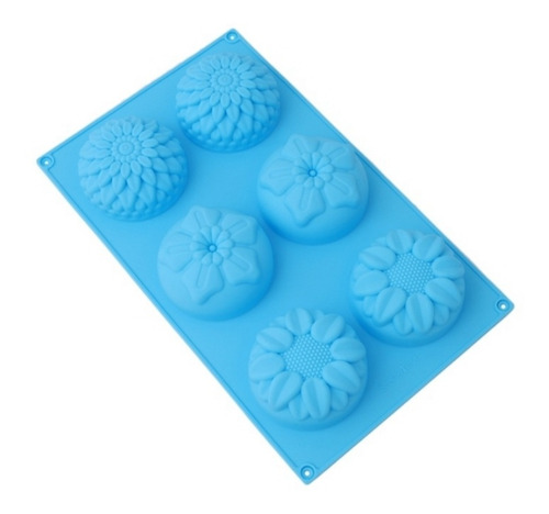Imagen 3 de 4 de Molde De Silicona Para Hacer Jabones, Velas Forma Flores