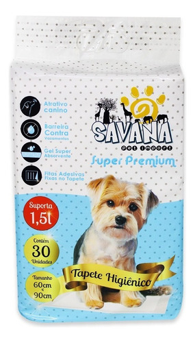 Savana Pet DOG209 tapete higiênico para cães 90x60cm
