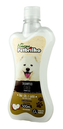 Imagem 1 de 4 de Shampoo De Coco Para Cachorro Petbrilho 500ml
