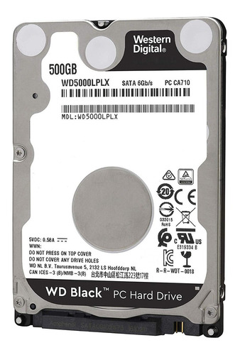 Disco Duro Interno Western Digital Wd Black Wd5000lplx 500gb Negro