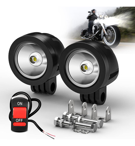 Luz Auxiliar Motocicleta Led Spot Driving Fog Lights Ojo E