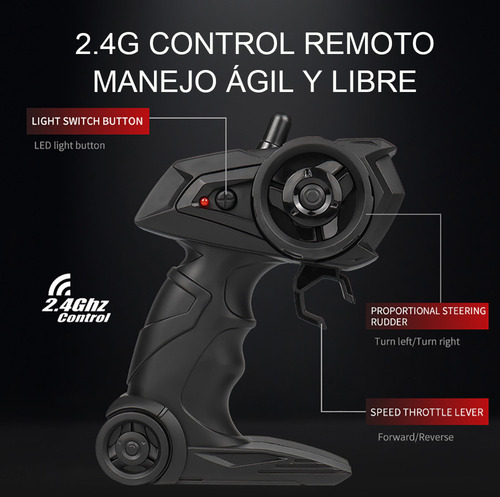 Coche Todoterreno 4x4 Rc 1:16 Alta Velocidad Control Remoto