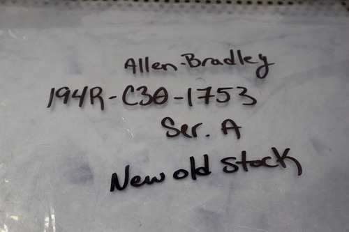 Allen Bradley 194r-c30-1753 Ser A Switch Disconnector Ne Zza