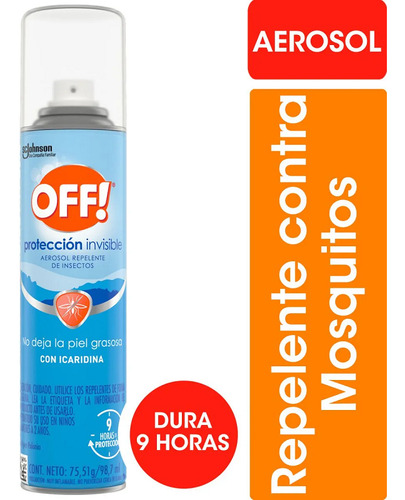 Off En Aerosol Repelente Mosquitos Dengue Extra Duracion 9hr