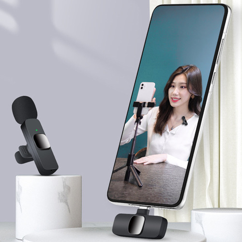 Micrófono De Solapa Inalámbrico Para Computadora Portátil