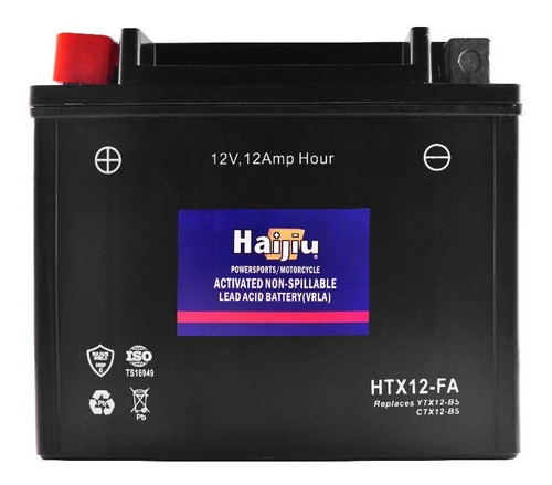 Bateria Haijiu Htx12-fa Ytx12-bs V Strom 650 Kle - Fas Motos