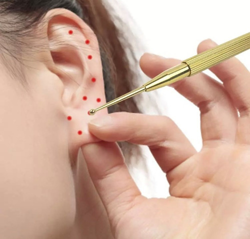 Acupuntura 600 Parches Semilla Oreja Y Lápiz Auricular