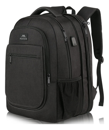 Mochila Para Laptop De 17 Pulgadas, Mochila De Viaje Para Hombre, Con Puerto Carga Usb, 37l Grande Espacios, Mejor Mochila Para Escolar, Antirrobo