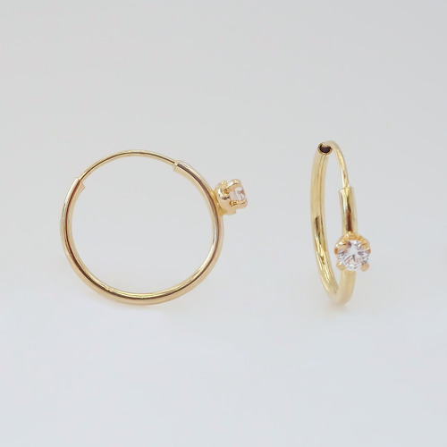 Amor Eterno - Arracadas Destello / Piercing / Oro 10k