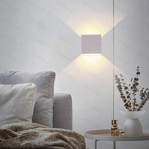 Gosun® Lámpara De Pared Led 12w Impermeable Foco Flotante Estructura Blanco - Blanco Frío