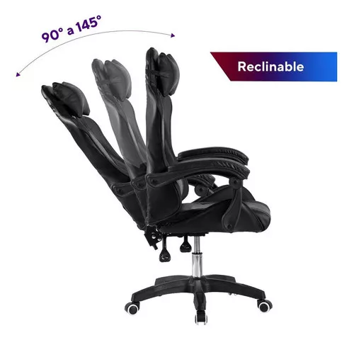 Silla de oficina para juegos con reposabrazos abatibles, silla ergonóm -  VIRTUAL MUEBLES