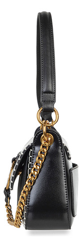 Lady Bag Cloe Para Mujer Cadena Ornamental Color Negro