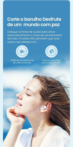 Imagem 8 de 9 de Fone Bluetooth Cancelamento De Ruído Haylou Moripods Anc