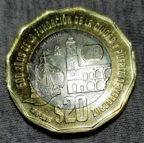 Moneda Conmemorativa De 20 Pesos