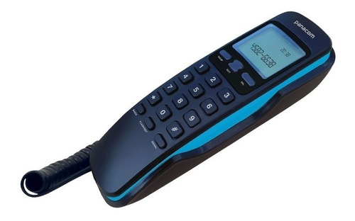 Imagen 2 de 2 de Teléfono fijo Panacom PA-7580 negro y azul