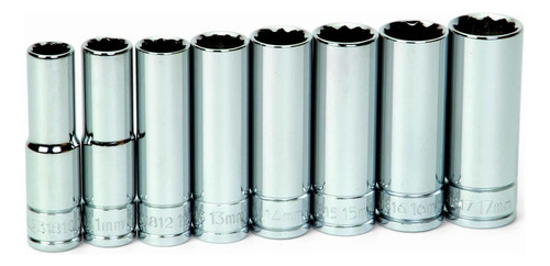 Juego De Llaves Métricas De 12 Puntos 8 Piezas 10 Mm