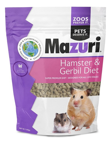 Alimento Mazuri Hamster Jerbo 350 Gr. Np