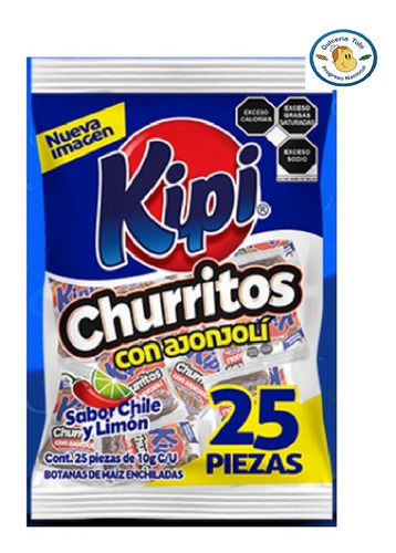 Kipi Churritos Ajonjolí Bolsa 25 Pzs Dulce Típico Mexicano