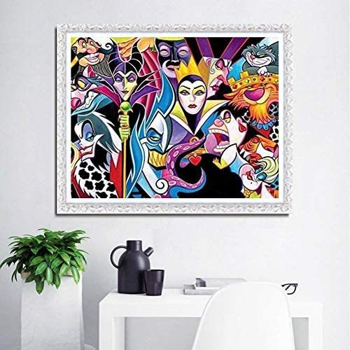 Imagen 3 de 8 de Pintura De Diamantes 5d Diseño Villains