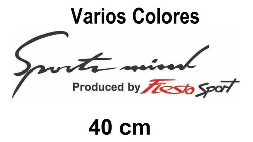 Stickers Sport Mind Fiesta ( Vinil 40 Cm ) 1 Pza